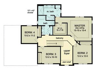 House Plan 54097 Level Two
