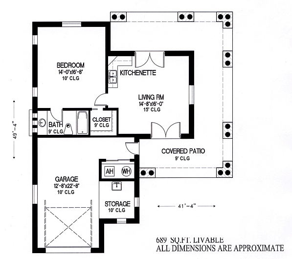 House Plan 54721 Level One