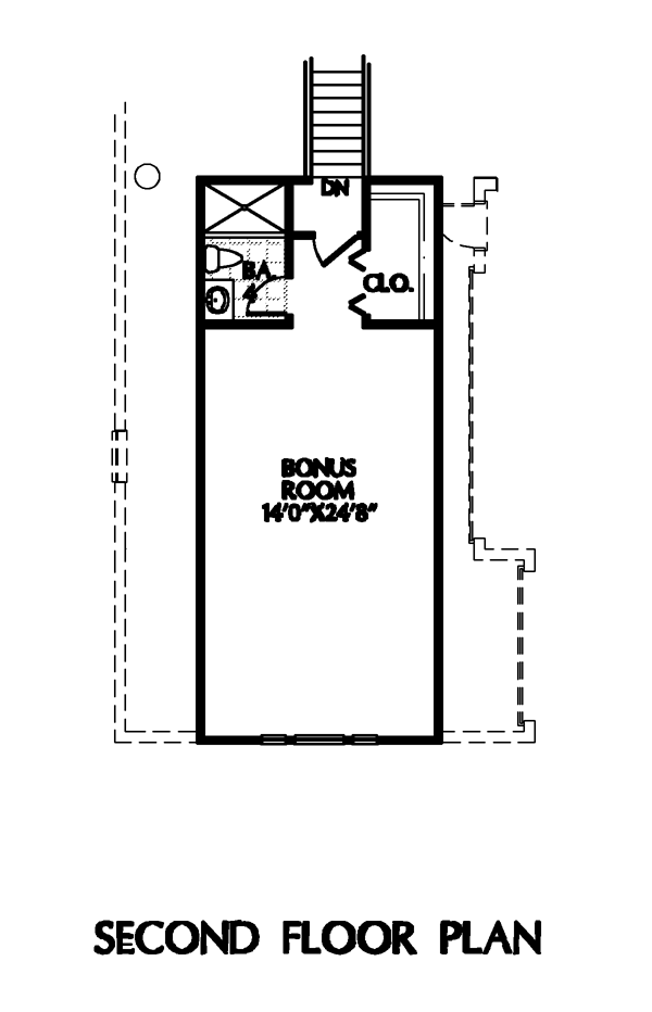 House Plan 54910 Level Two