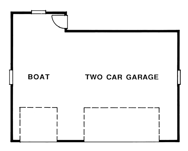 Garage Plan 55533 - 3 Car Garage Level One