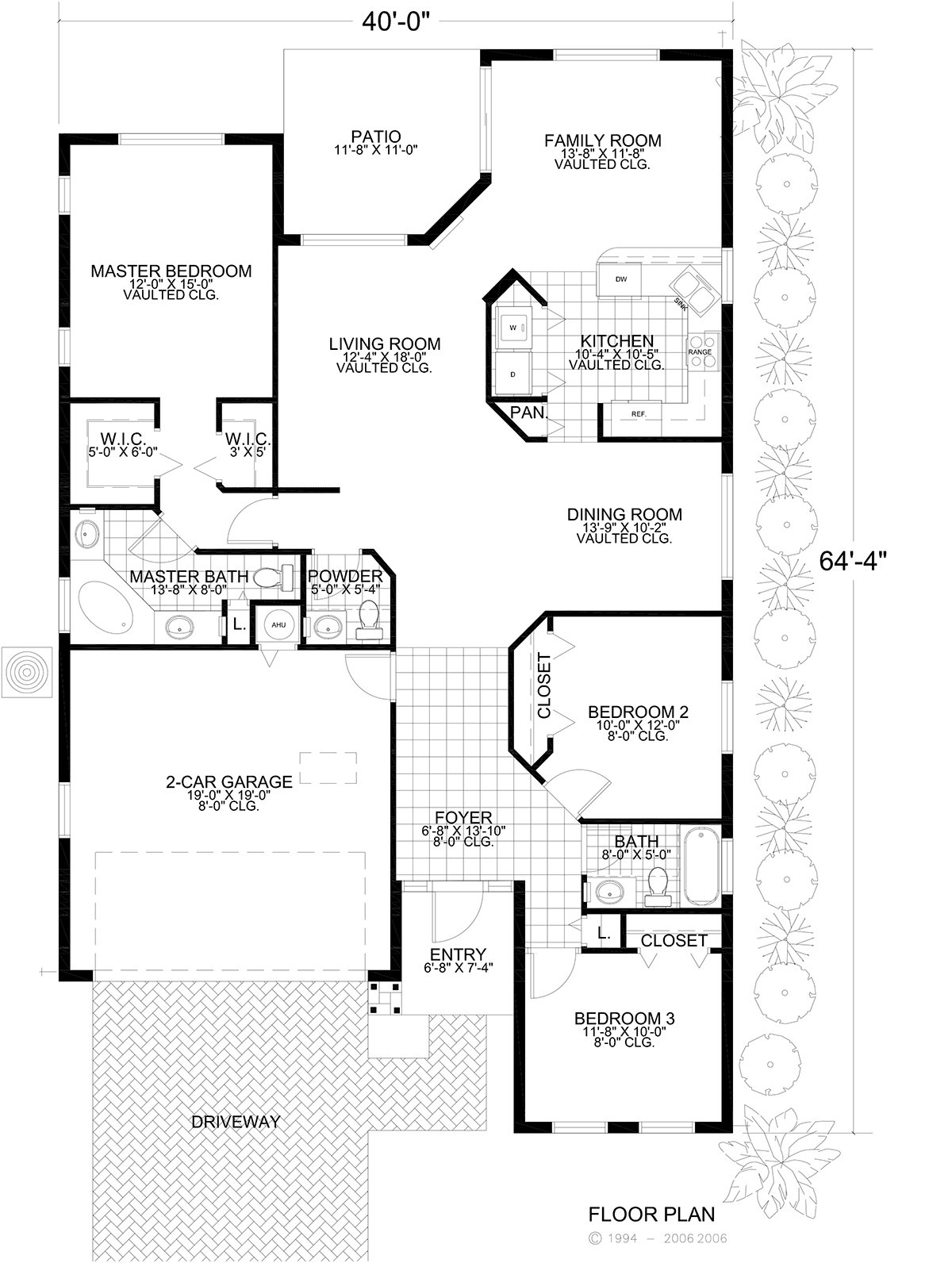 House Plan 55715 Level One