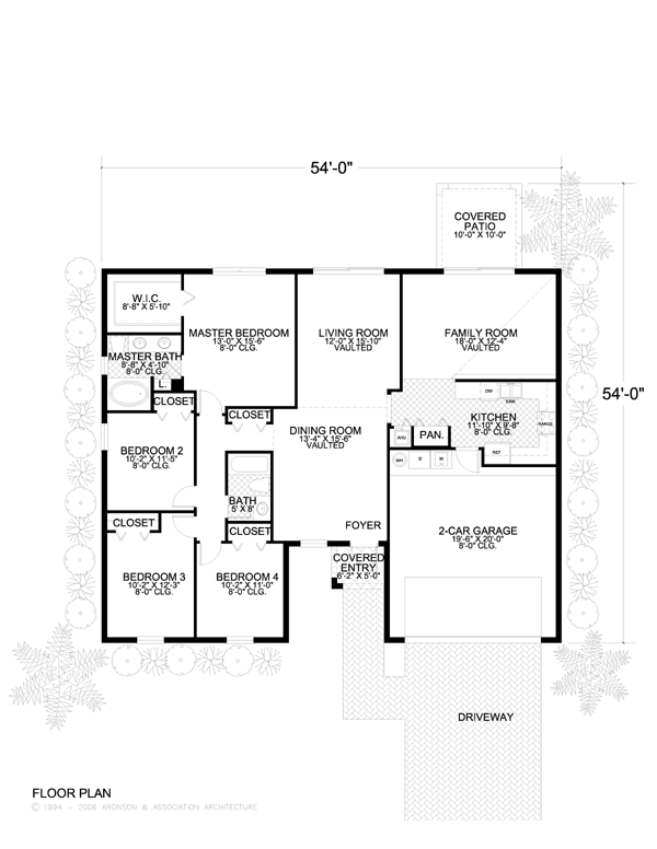 House Plan 55719 Level One