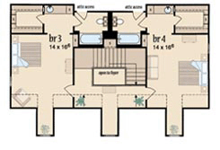 House Plan 56331 Level Two