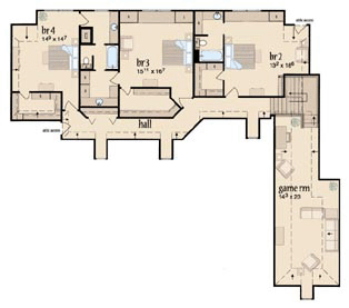 House Plan 56336 Level Two