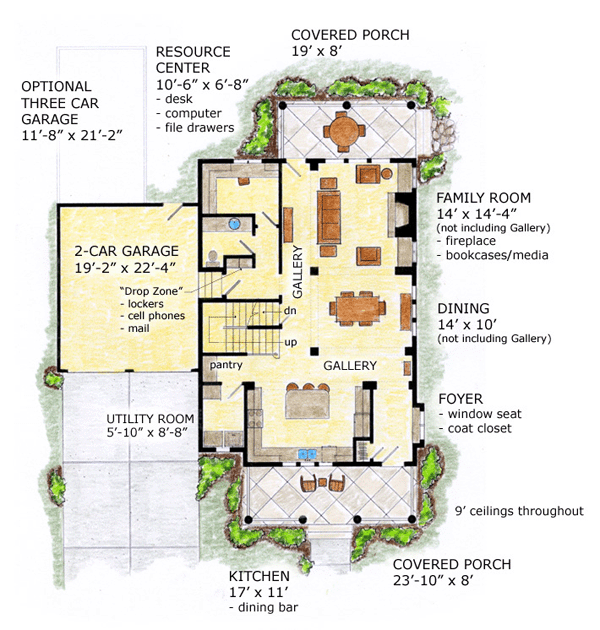 House Plan 56531 Level One