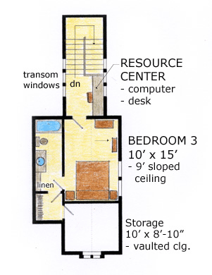 House Plan 56542 Level Two
