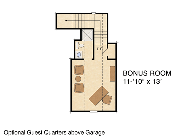 House Plan 56579 Alternate Level Two