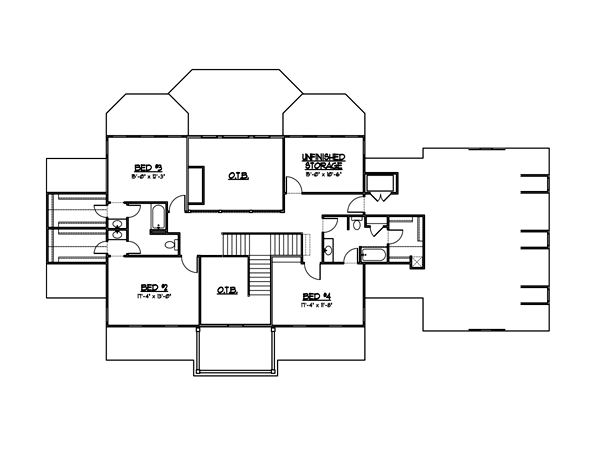 House Plan 56609 Level Two
