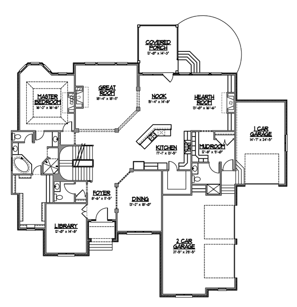 Plan 56617 | Tudor Style with 7 Bed, 6 Bath, 3 Car Garage