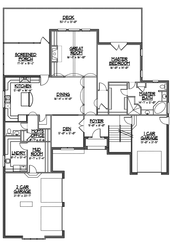 Plan 56623 | Tudor Style With 5 Bed, 4 Bath, 3 Car Garage