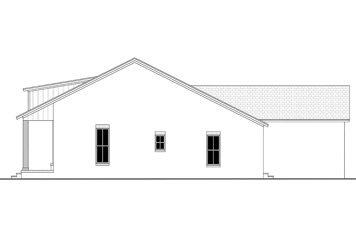 Country, Craftsman, Farmhouse, Traditional Plan with 2044 Sq. Ft., 3 Bedrooms, 3 Bathrooms, 2 Car Garage Picture 2