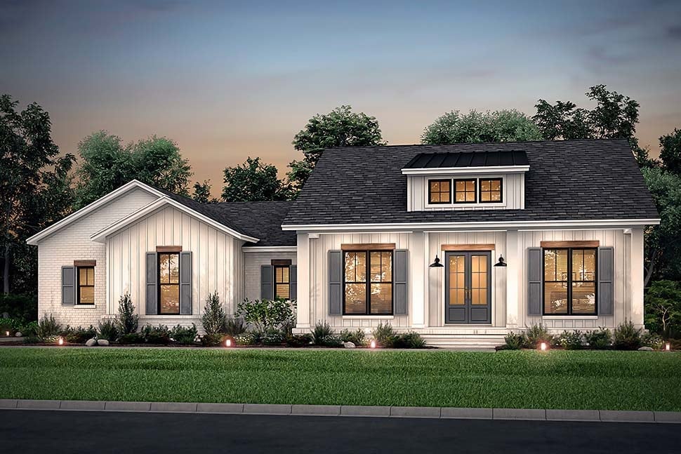 Country, Craftsman, Farmhouse, Traditional Plan with 2044 Sq. Ft., 3 Bedrooms, 3 Bathrooms, 2 Car Garage Picture 5