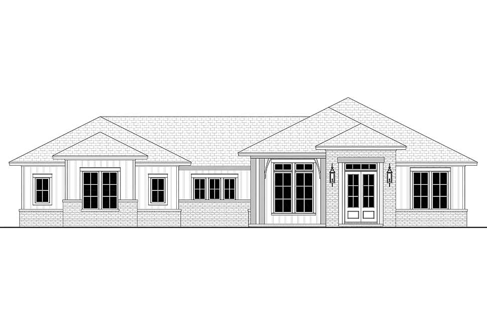 Country, Farmhouse, Ranch Plan with 2330 Sq. Ft., 3 Bedrooms, 3 Bathrooms, 2 Car Garage Picture 4