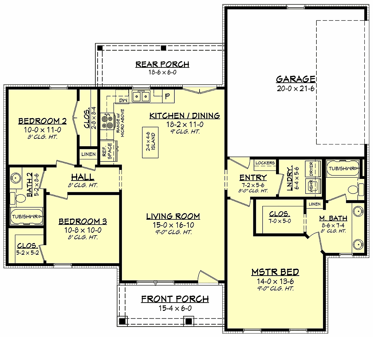 House Plan 56708 Level One