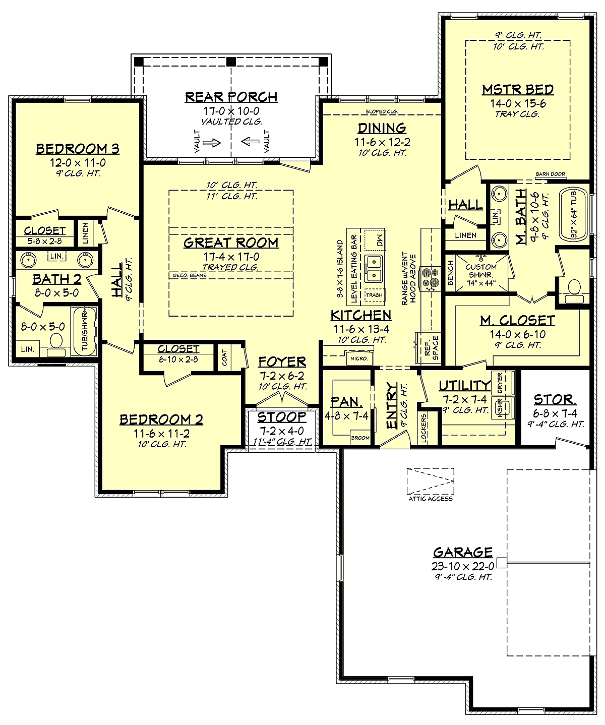 House Plan 56709 Level One