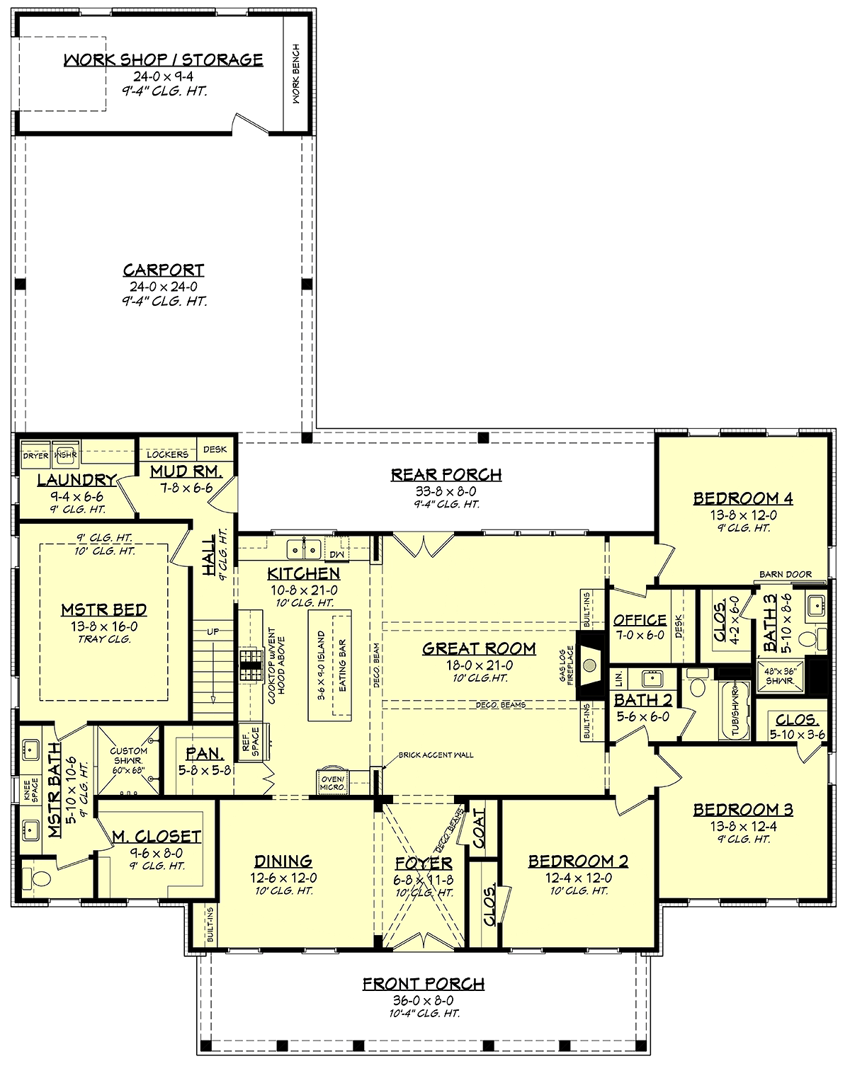 House Plan 56710 Level One