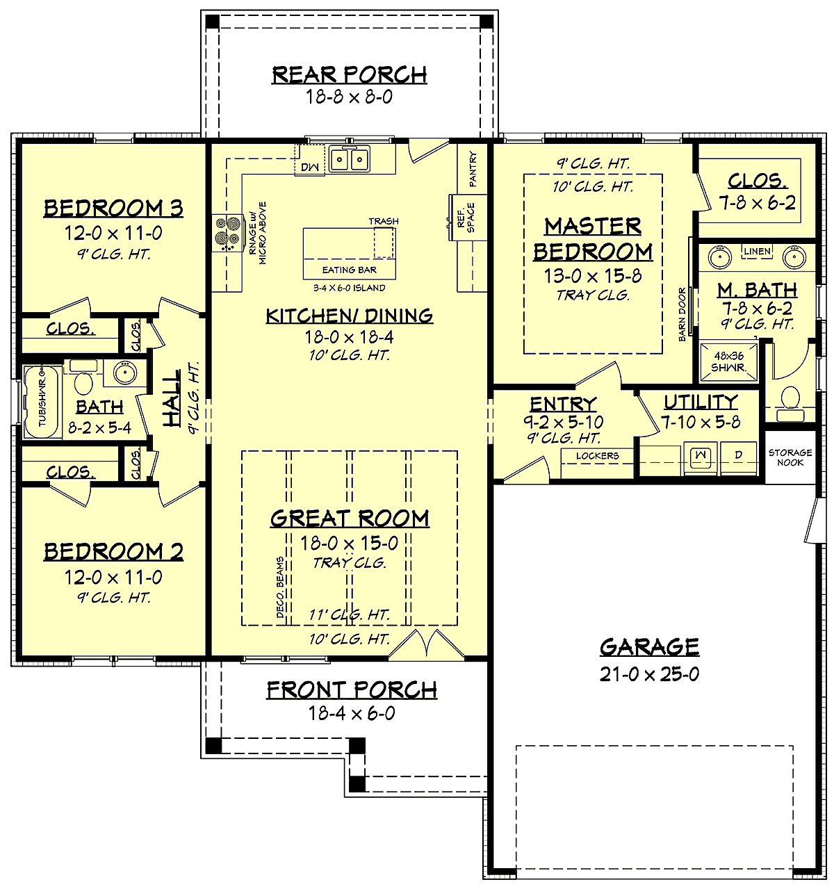 House Plan 56712 Level One