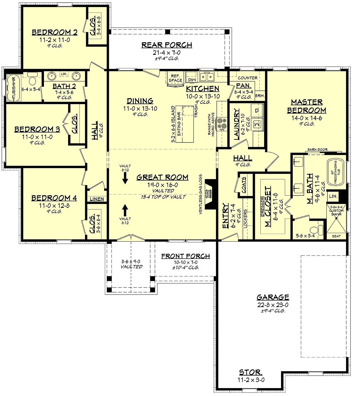 House Plan 56719 Level One