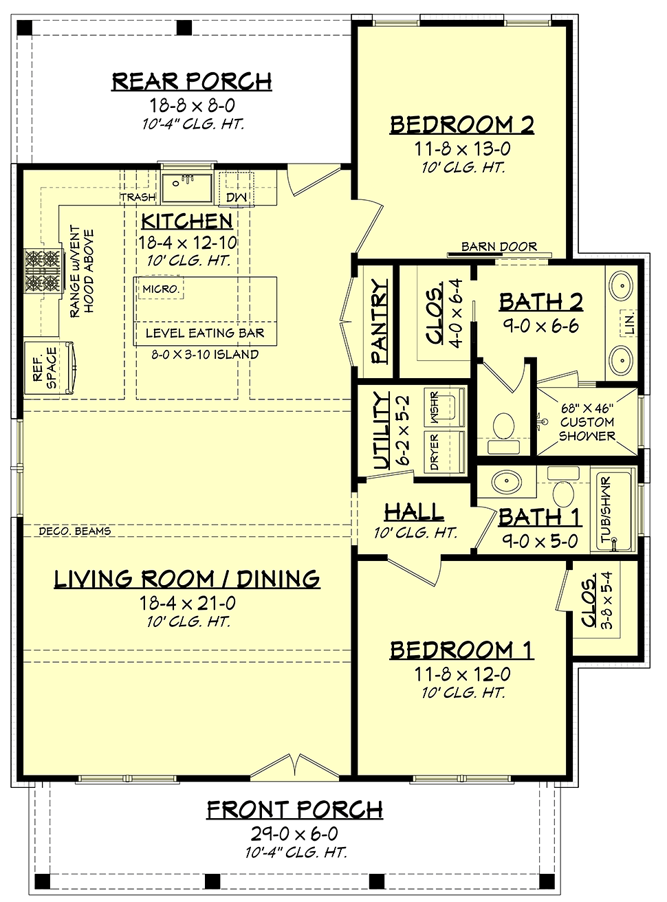 2 bed 2 bath house plans