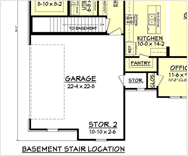 House Plan 56903 Alternate Level One