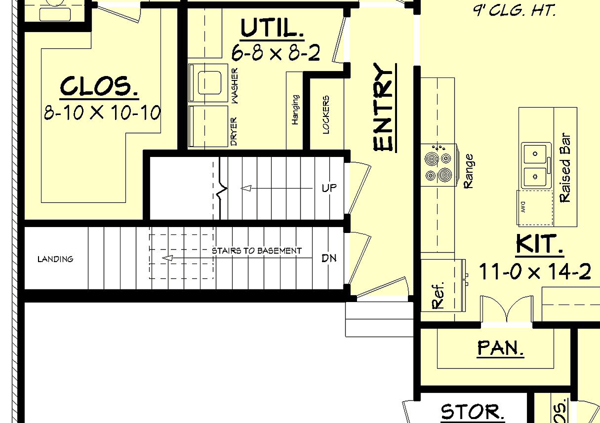House Plan 56906 Alternate Level One