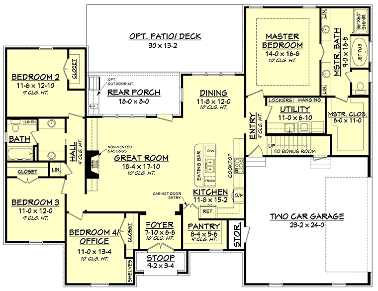 Plan 56915 | Acadian/French Country Home Floor Plans