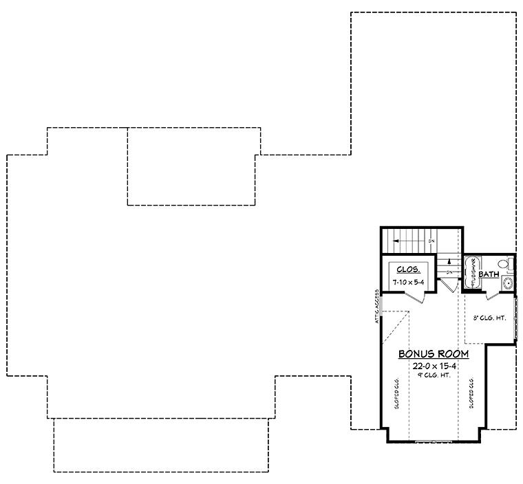 House Plan 56925 Level Two