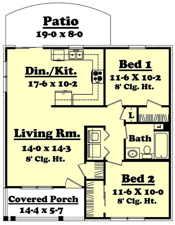 House Plan 56930 Level One
