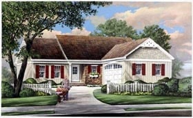 Plan 57069 - 1445 Square Feet