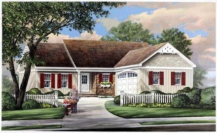 Plan 57069 - 1445 Square Feet