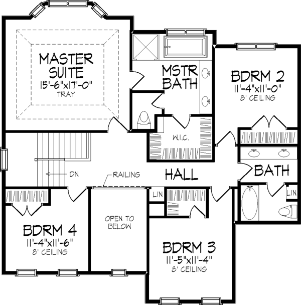 House Plan 57336 Level Two
