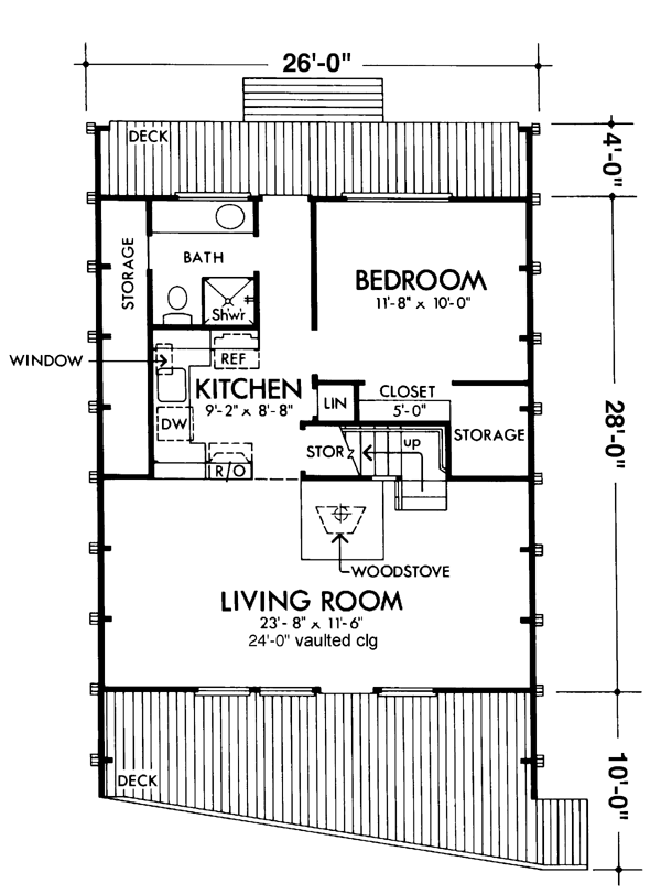 House Plan 57368 Level One