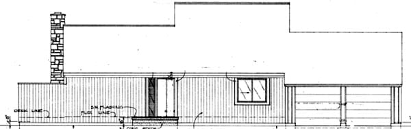 House Plan 57405 Rear Elevation
