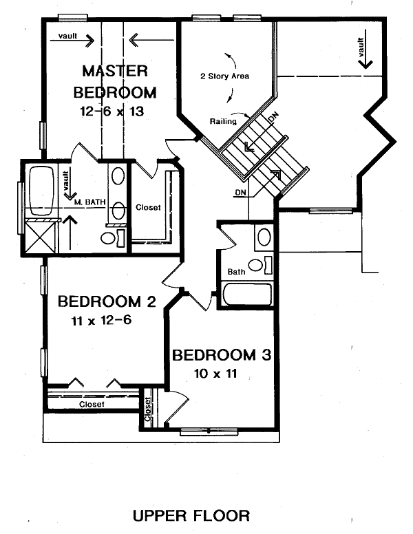 House Plan 58000 Level Two