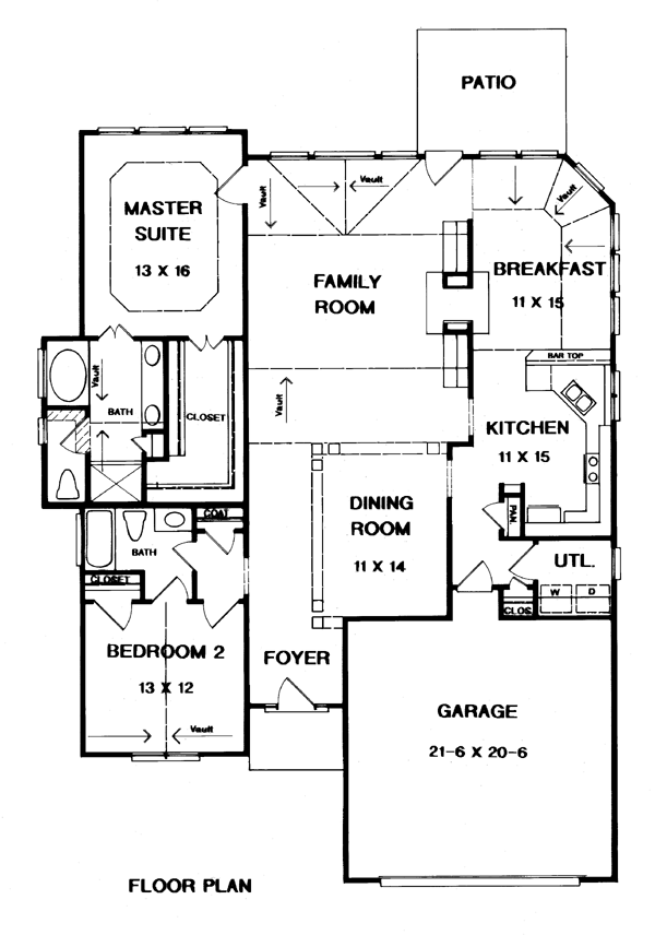 House Plan 58042 Level One