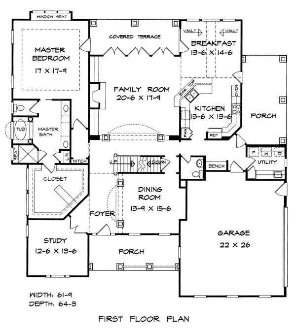 Plan 58201 | Craftsman Style with 4 Bed, 4 Bath, 2 Car Garage