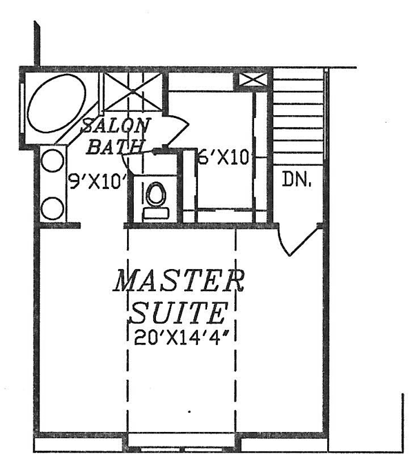 House Plan 58439 Level Two