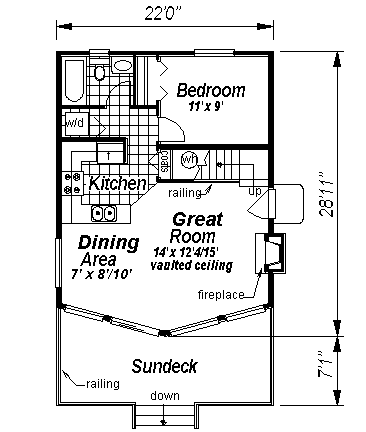 House Plan 58540 Level One