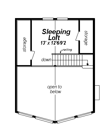 House Plan 58540 Level Two