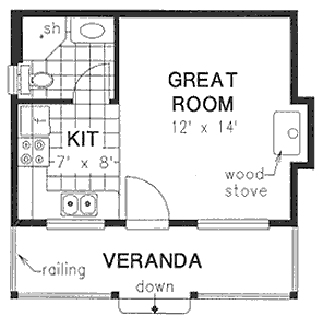 House Plan 58559 Level One