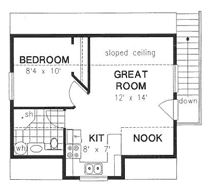 Garage Plan 58563 - 2 Car Garage Apartment Level Two