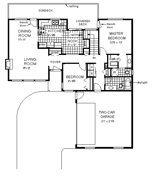 House Plan 58638 Level One