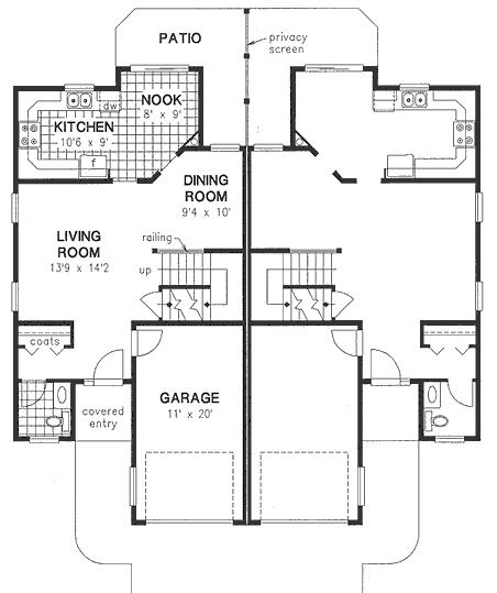 Multi-Family Plan 58767 Level One