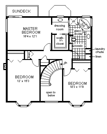House Plan 58875 Level Two