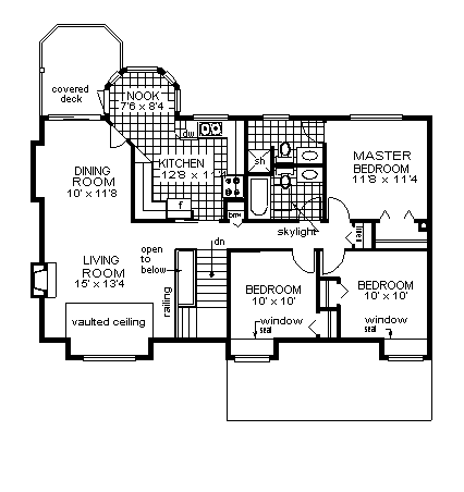 House Plan 58876 Level One