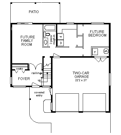 House Plan 58877 Lower Level