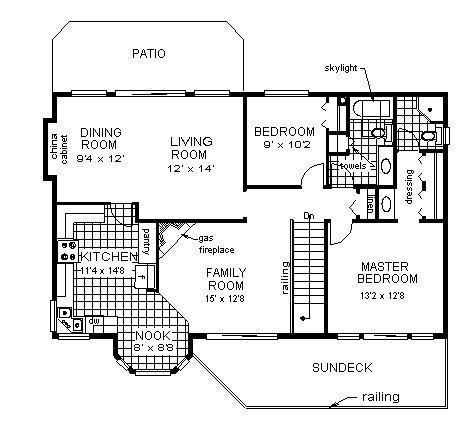 House Plan 58878 Level One