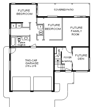 House Plan 58880 Lower Level