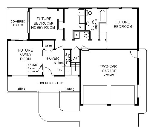 House Plan 58881 Lower Level