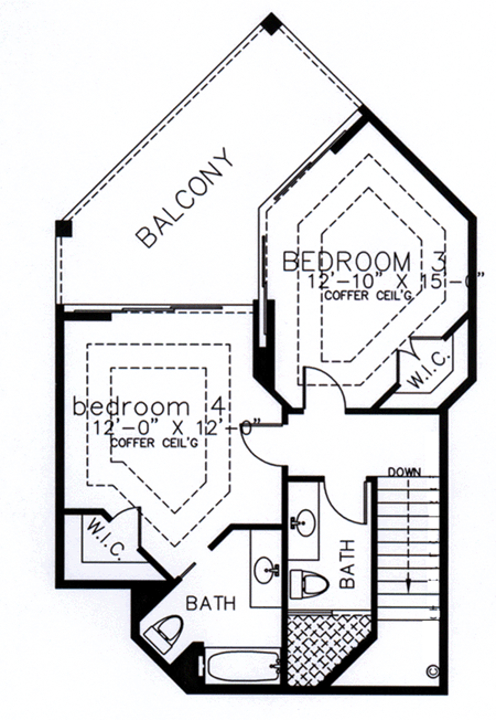House Plan 58902 Level Two